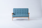 Bunnytickles 2 Seater Lounge Chair - Microfibre Ocean Blue - Bunnytickles