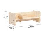2 in 1 Tabletop Book Rack & Paper Roller Holder - Bunnytickles