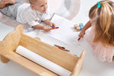 2 in 1 Tabletop Book Rack & Paper Roller Holder - Bunnytickles