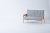 Bunnytickles 2 Seater Lounge Chair - Light Grey - Bunnytickles