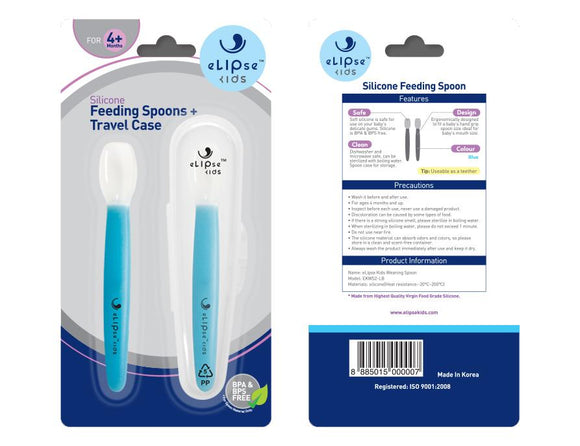 eLIPse Kids Weaning Spoons with Case - Bunnytickles