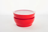 12oz eLIpse spill proof bowl set with lids - Bunnytickles